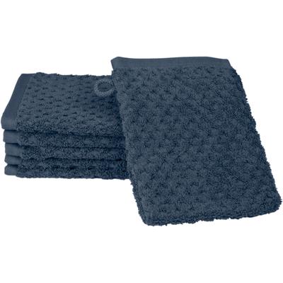 Waschhandschuh ROSS "Harmony", blau (denim), B:16cm L:22cm, Frottier, Baumwolle, Handtücher (Packung), 100 % Baumwolle, Hoch Tief Struktur, viele Farben Image
