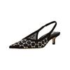 Slingpumps STEVE MADDEN "STEVE MADDEN Pumps Lederimitat/Textil", Damen, Gr. 38, schwarz, Lederimitat, Textil, elegant, Schuhe