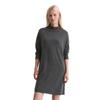 Strickkleid MARC O'POLO "aus softem Schurwolle-Mix", Damen, Gr. 38, Normalgrößen, night grau melange, Obermaterial: 50% Schurwolle, 33% Viskose, 17% Polyamid; Futter: 100% Nicht verfügbar, unifarben, relaxed fit kurz, Langarm Rippbündchen, Kleider