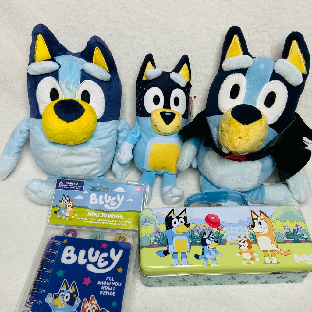Disney Toys | Disney Jr Bluey Plush Toy Toy Lot Bluey Plush Dad Plush Bluey Toys | Color: Blue | Size: Os