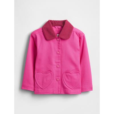 Gap Pink Heart-Pocket Jacket (6mths-5yrs)