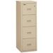 FireKing Compact Turtle® Insulated Vertical File, 4-Drawer Vertical Filing Cabinet Metal/Steel in Brown | 52.75 H x 17.75 W x 22.125 D in | Wayfair