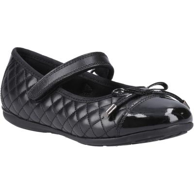 Hush Puppies Lottie Mädchenschwarze Ballettschuhe Aus Leder Image