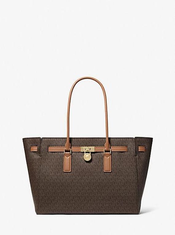 Mk Hamilton Moderne Large Signature Logo Tote Bag