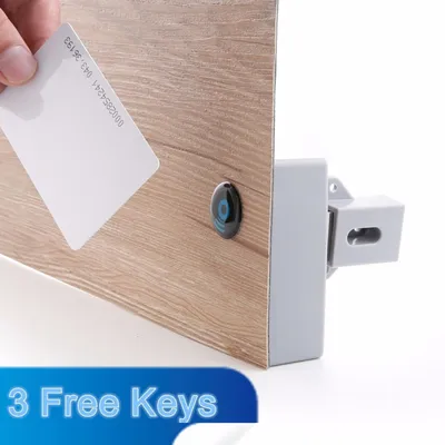 Intelligentes Smart Lock DIY Unsichtbarer IC-Kartensensor Batterie IC-Kartensensor Schrank Schublade Hidde Digitalschloss KEIN perforiertes Loch