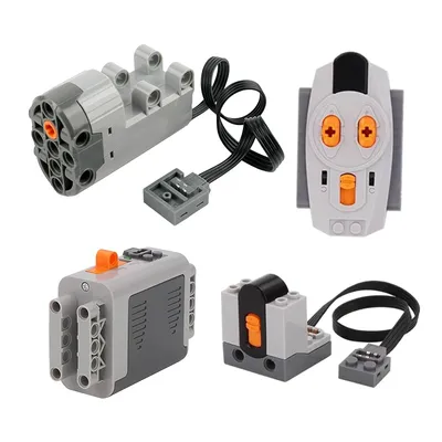 MOC Power Function Extension Kit mit High-Tech-Servomotor für alle markenkompatiblen Bausteine, DIY-Projekte Image
