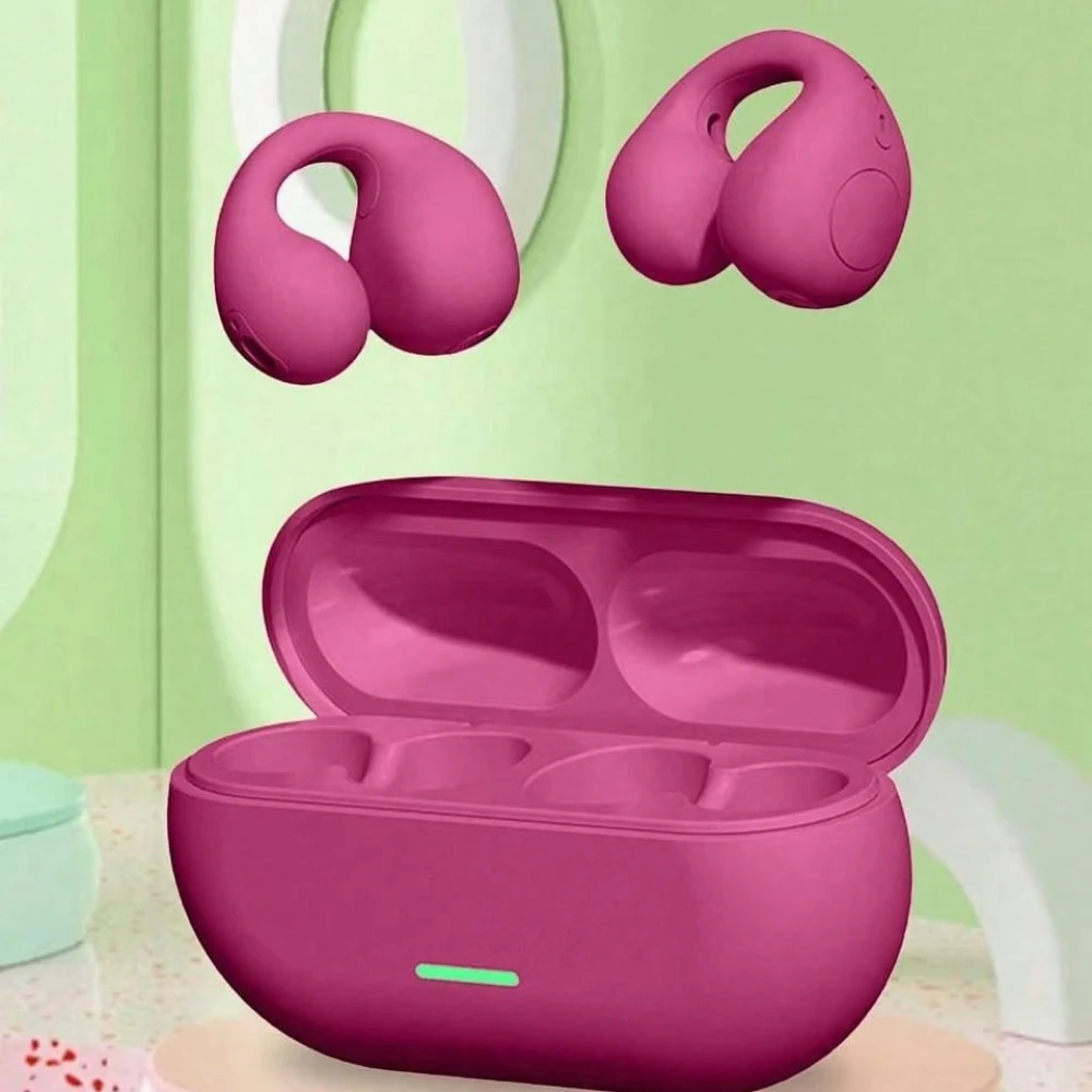 T75 Fone Auricolare Bluetooth 5.3 Cuffie a conduzione ossea wireless Clip Ear Musica Cancellazione del rumore Chiamata HD Auricolare da gioco sportivo