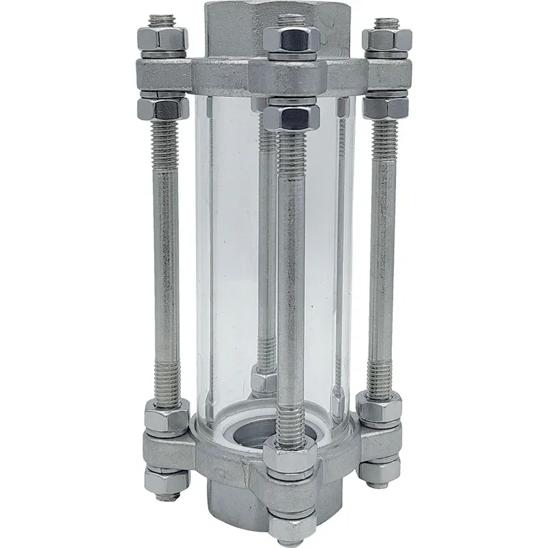 1/4" 3/8" 1/2" 3/4" 1" -2" BSPT NPT Innengewinde 304 / 316L Edelstahl Schauglas Dioptrien Rohrverschraubung Sanitärindustrie Verwendung Image