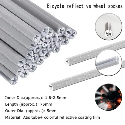 36-96pcs Bicycle Spoke Reflector Bicycle Spoke Reflector is made of reflective material for mountain and road bikes (1.9-2.4mm)
