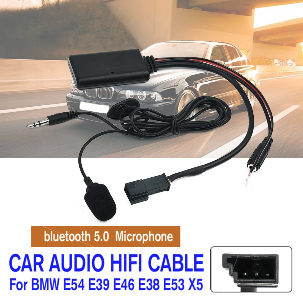 Audio HIFI Kabel Adapter Bluetooth 5,0 + Mikrofon Für BMW E54 E39 E46 E38 E53 320i 320ci 320cic 323i 323ci 323cic 325i 325ci Image