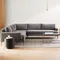 Nouveau Design L forme moderne Style nordique tissu doux canapé combinaison maison salon meubles personnalisé meubles d'intérieur canapé ensemble
