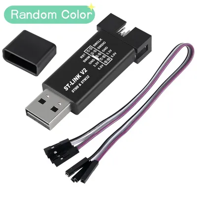 1Set ST LINK Stlink ST-Link V2 Mini STM8 STM32 Simulator Download Programmierer Programmierung Mit Abdeckung DuPont Kabel ST Link V2 Image