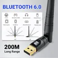 KEBIDUMEI USB Bluetooth 6.0 Adattatore Dongle 200M Adattatore a lungo raggio per PC portatile Altoparlante wireless Ricevitore audio Trasmettitore