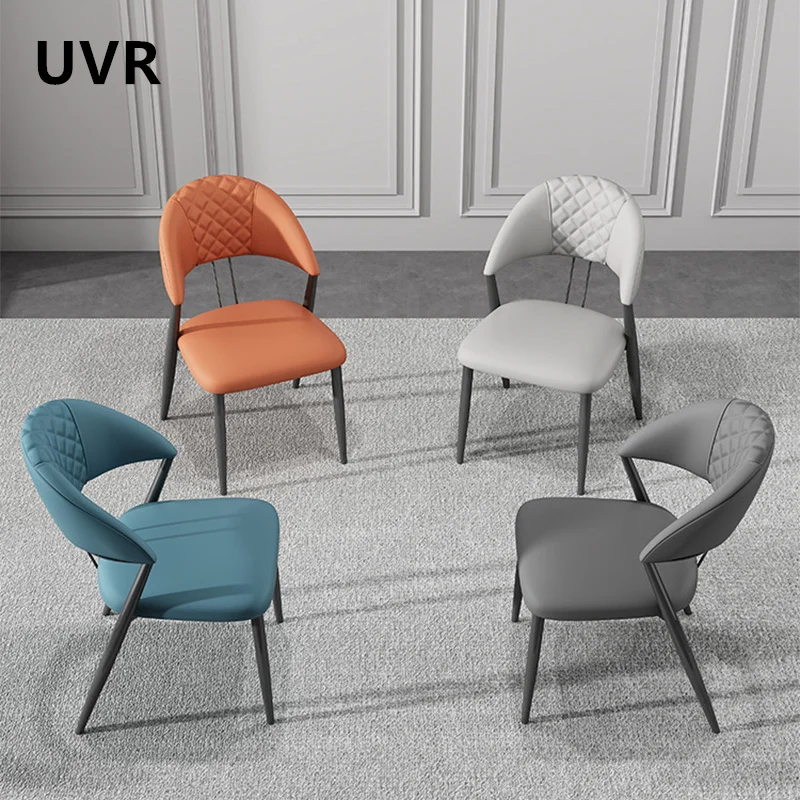 UVR Moderner, minimalistischer Esszimmerstuhl, leichter Luxus, skandinavisch, kreativ, für Zuhause, Küche, Rückenlehne, Hocker, Hotel, Café, Restaurant Image