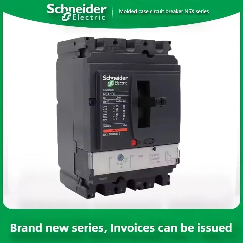 Schneider Kompaktleistungsschalter 250a 36ka, NSX100F/160N 3P motorbetrieben 160A 200A 315A 400A 630A 800A 3p Image