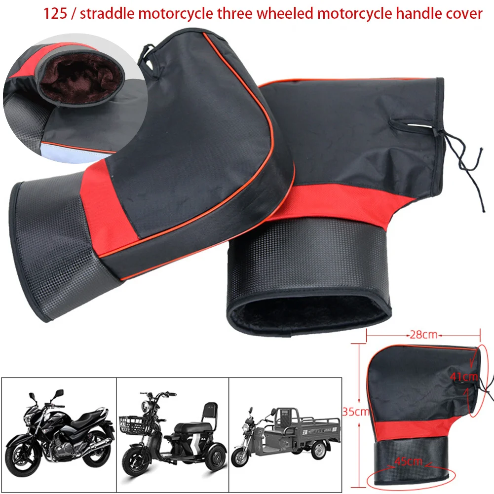 Motorrad Lenker Muffs Winter Ausrüstung Handschuhe Wärmer Handschuhe Wasserdichte Handmuffs Fahrrad Griff Abdeckung Hand Abdeckungen Wärmer Image