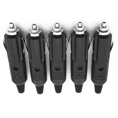 5 stücke 12 V Zu 24 V Auto Zigarette Leichter Stecker Sicherungen 5A Mit Led-anzeige Stecker Power Ladegerät Adapter stecker Sicherung Konverter Stecker Image