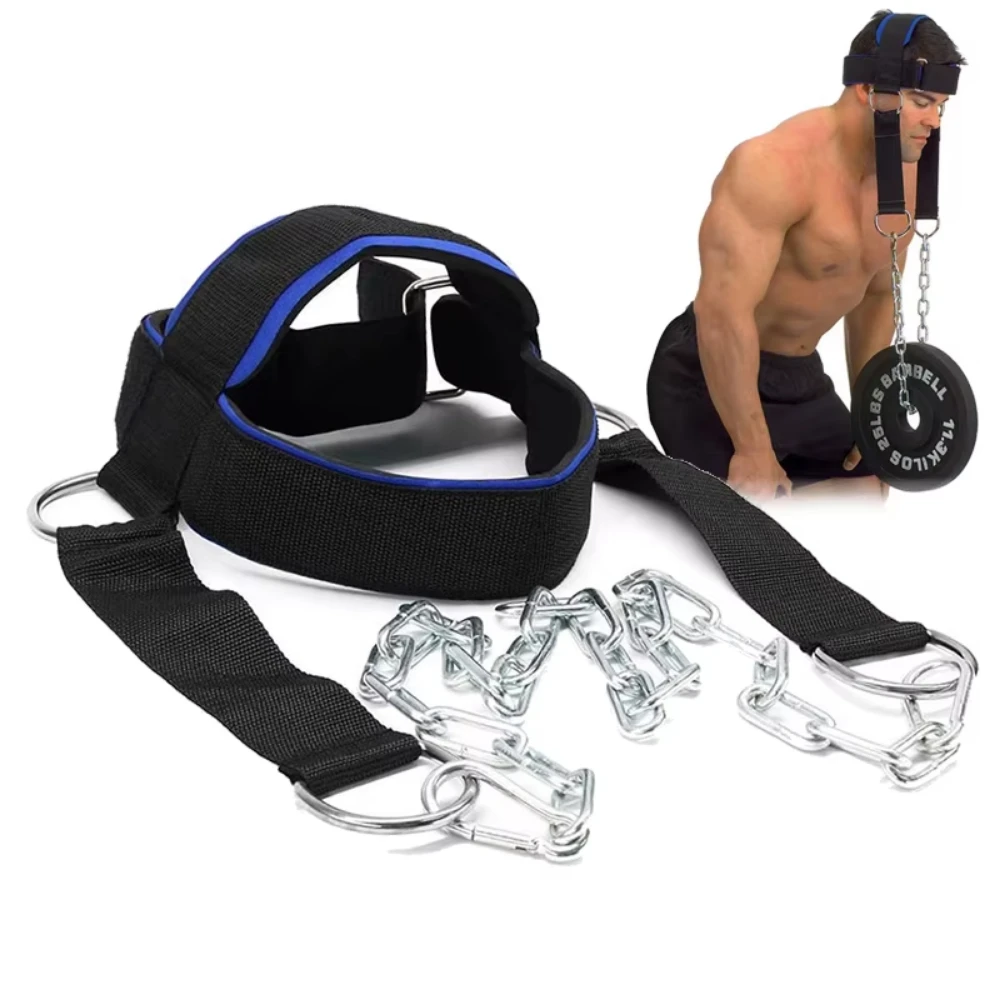 Einstellbare Neck Muscle Power Training Strap Kopf Harness Gewicht Lager Kappe für Körper Kraft Übung Gym Fitness Ausrüstung Image