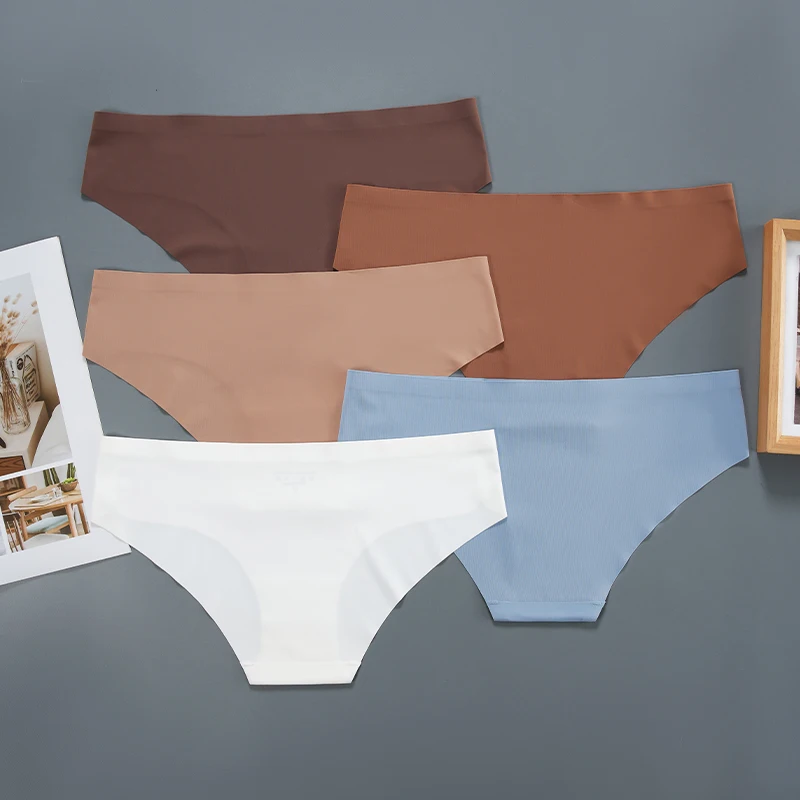 Heißer Verkauf nahtlose Unterwäsche für Frauen in großer Baumwolle mit niedriger Taille und atmungsaktivem, bequemen Damenhöschen im Schritt Image