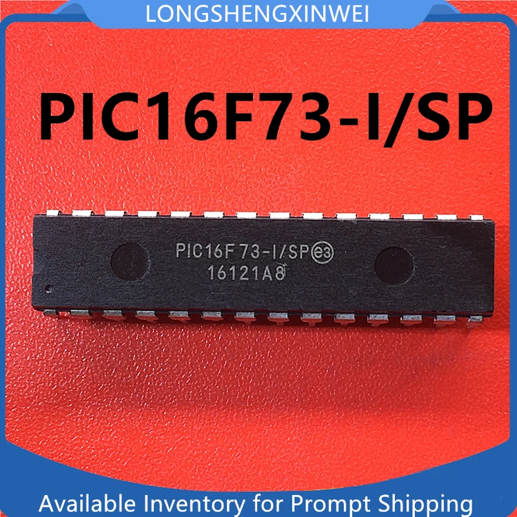 1PCS New PIC16F73-I/SP PIC16F73 Inline DIP-28 8-bit Microcontroller MCU Original