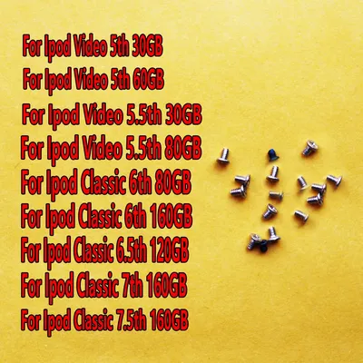 full set kit screws repair replacement for iPod 6th 7th classic 80gb 120gb 160gb video 5th 5.5th Gen 30GB 60GB 80GB 120GB 160GB