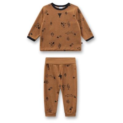 Sanetta - Kid's Pyjama Long AOP 22185 - Schlafanzug Gr 86 braun Image