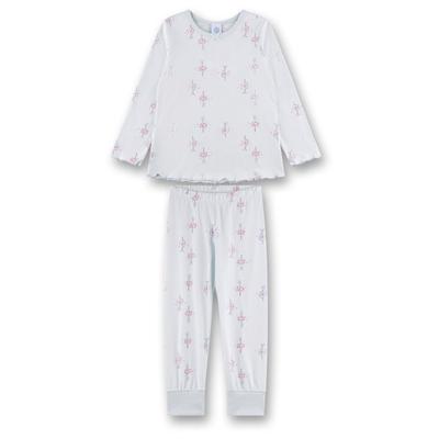 Sanetta - Kid's Pyjama Long AOP 233602 - Schlafanzug Gr 140 weiß Image