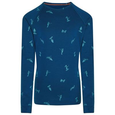 Icebreaker - Kid's Merino 200 Oasis L/S Crewe Snow Day - Merinounterwäsche Gr 140 blau Image
