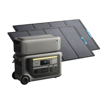 Anker SOLIX F3000 + Expansion Battery + 2Ã— 400W Portable Solar Panel
