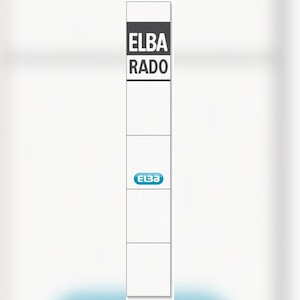 ELBA Einsteck-Rückenschild extra kurz/schmal weiß 10 Stück Packung mit 60 Stück Image