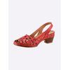 Sandale GEMINI, Damen, Gr. 42, rot, Glattleder, sportlich, Schuhe