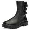 Stiefelette ARA "MANCHESTER", Damen, Gr. 7 (40,5), schwarz, Glattleder, unifarben, klassisch, Schuhe, Biker Boots, Stiefel mit Blockabsatz, H-Weite