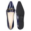 Loafer HENRY STEVENS "Madison HVL", Damen, Gr. 39, blau (dunkelblau), Leder, elegant, Schuhe, Damen Slipper elegant handgefertigt, Lederschuh