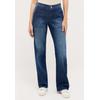 Relax-fit-Jeans ANGELS "LIZ WORKER", Damen, Gr. 44, Länge 30, blau (blau used), Denim/Jeans, Obermaterial: 78% Baumwolle, 20% Polyester, 2% Elasthan, casual, relaxed fit lang, Jeans, mit großen Vordertaschen und Fade-Out Effekten