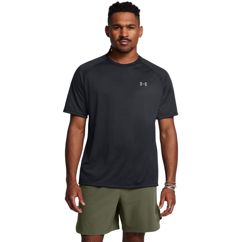 Trainingsshirt UNDER ARMOUR "UA TECH 2.0 SS TEE", Herren, Gr. XXL, schwarz, Jersey, Obermaterial: 100% Polyester, normal, Rundhals, Raglanärmel abgesteppt, Shirts Image