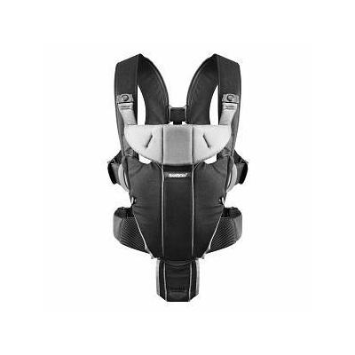 BabyBjorn Miracle Baby Carrier Newborn to 15 months - Black/Silver