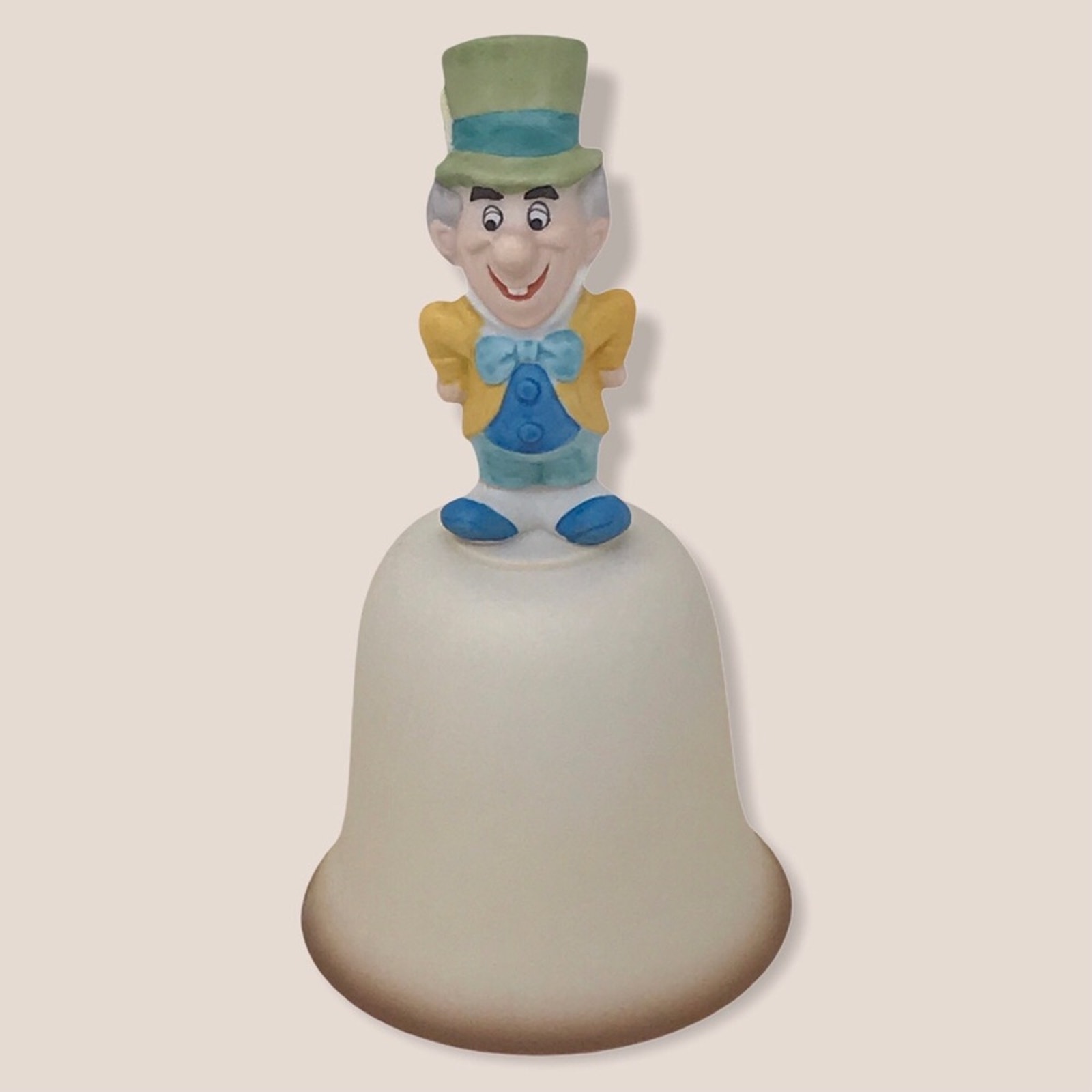 Disney Accents | Disney Alice In Wonderland The Mad Hatter Porcelain Bell Figurine With Box | Color: Blue/Cream | Size: Os