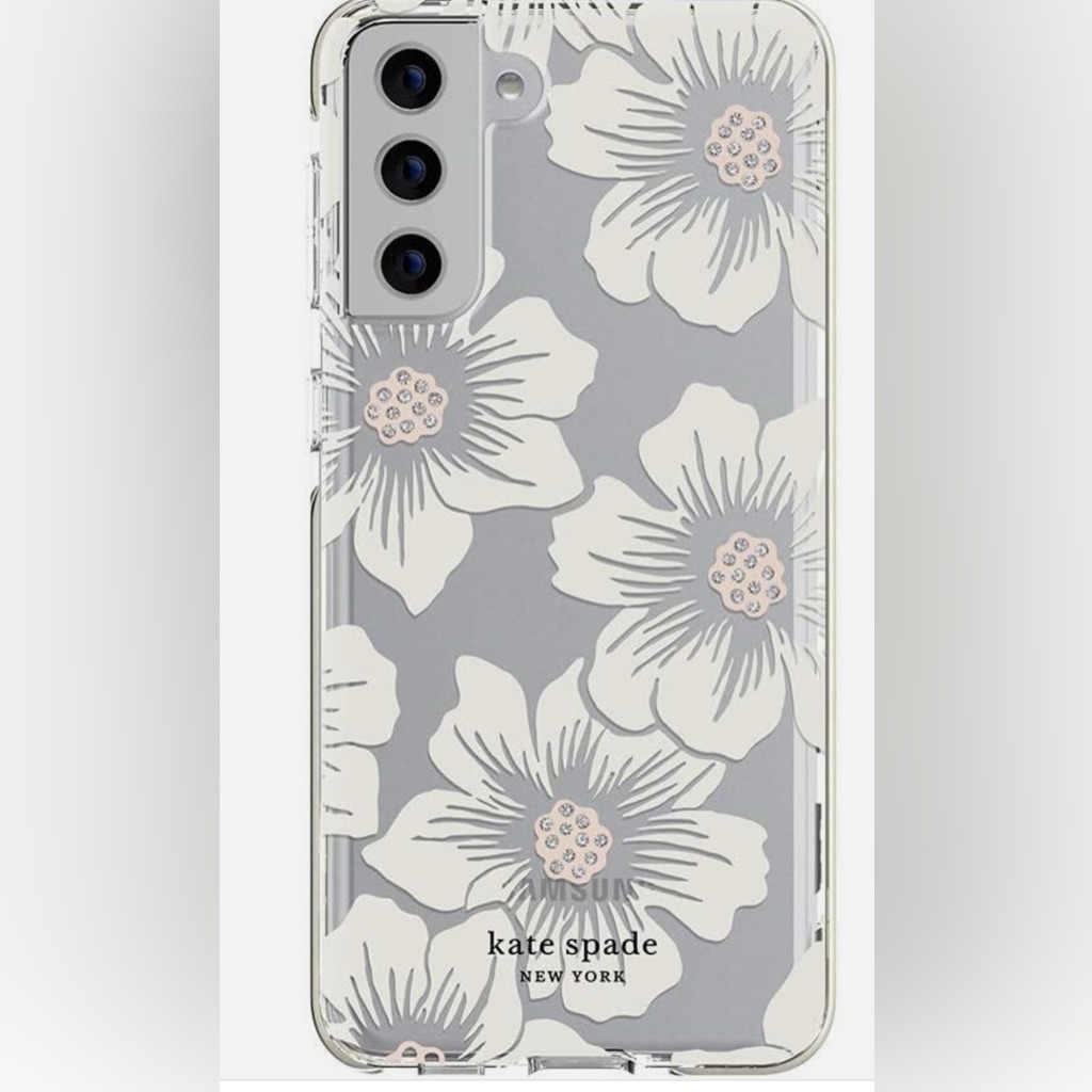 Kate Spade Cell Phones & Accessories | Kate Spade Hollyhock Floral Phone Case Samsung S 21 5g | Color: Pink/White | Size: Os