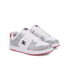Sneaker DC SHOES "Manteca 4", Gr. 7(38), weiß, schwarz, hotpink, 53.02% Leder, 46.98% Synthetikmaterial, Schuhe
