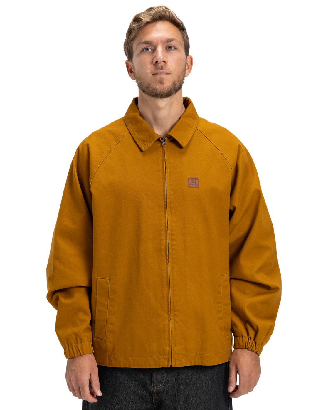 Blusenjacke DC SHOES "Framed", Herren, Gr. L, golden braun, 70% Baumwolle, 30% Baumwolle, Jacken Blusenjacke