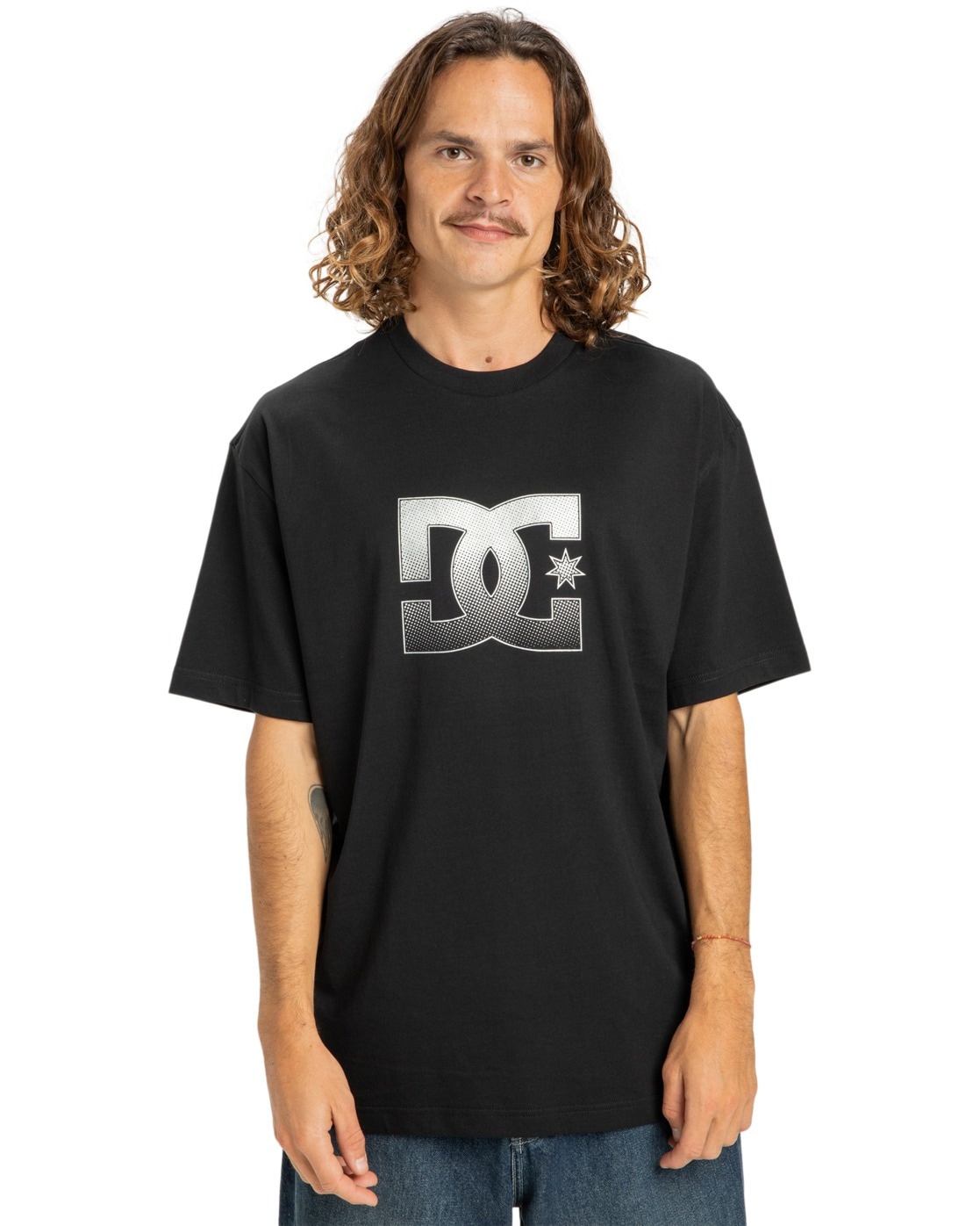 T-Shirt DC SHOES "DC Star Reflective", Herren, Gr. M, schwarz, 75% Baumwolle, 25% Baumwolle, Shirts T-Shirt