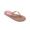 Sandale ROXY "Viva Printed", Gr. 9(40), braun (tiramisu), Obermaterial: 98% Synthetik / 2% Metall, Futter: 100% Synthetik, Laufsohle: 100% geschäumtes Gummi, Schuhe