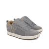 Sneaker DC SHOES "Court Graffik", Gr. 11,5(45), grau, tan, sanftes weiß, 57.05% Leder, 28.2% Synthetikmaterial, 13.87% Polyester, 0.88% Textil, Schuhe
