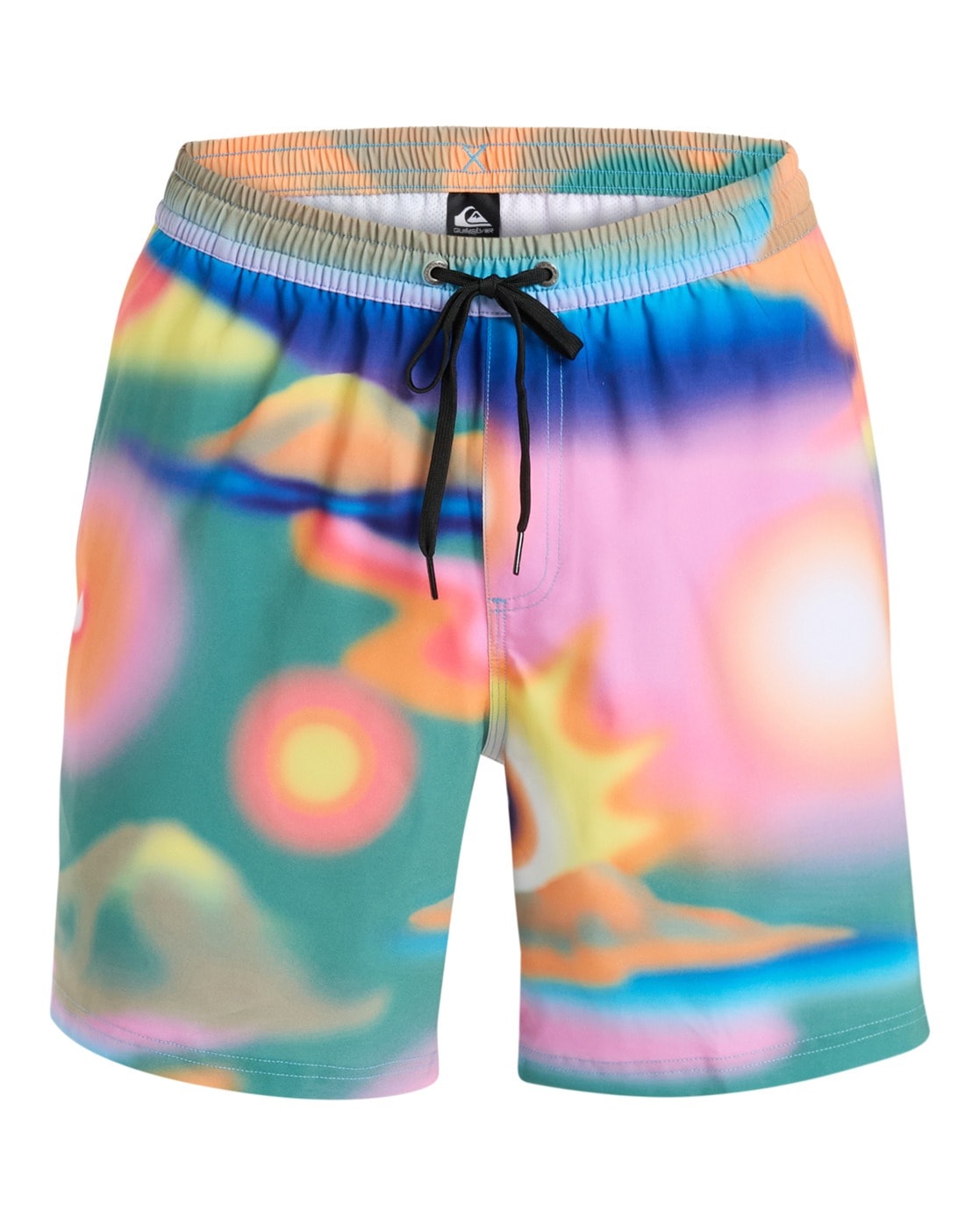Boardshorts QUIKSILVER "Surfsilk Straight Volley 17", Herren, Gr. L, deep sea fluid drive, 92% Polyester, 8% Elasthan, Hosen Image