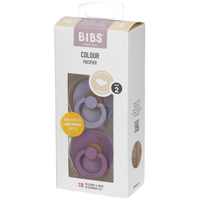 Bibs Fopspeen Anatomic Fossil - Mauve 6-18 Maanden 2 St Sauger Image