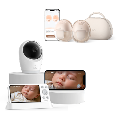 eufy Babyphone mit Kamera E21 +eufy Tragbare Milchpumpe Pump S1 Pro Image