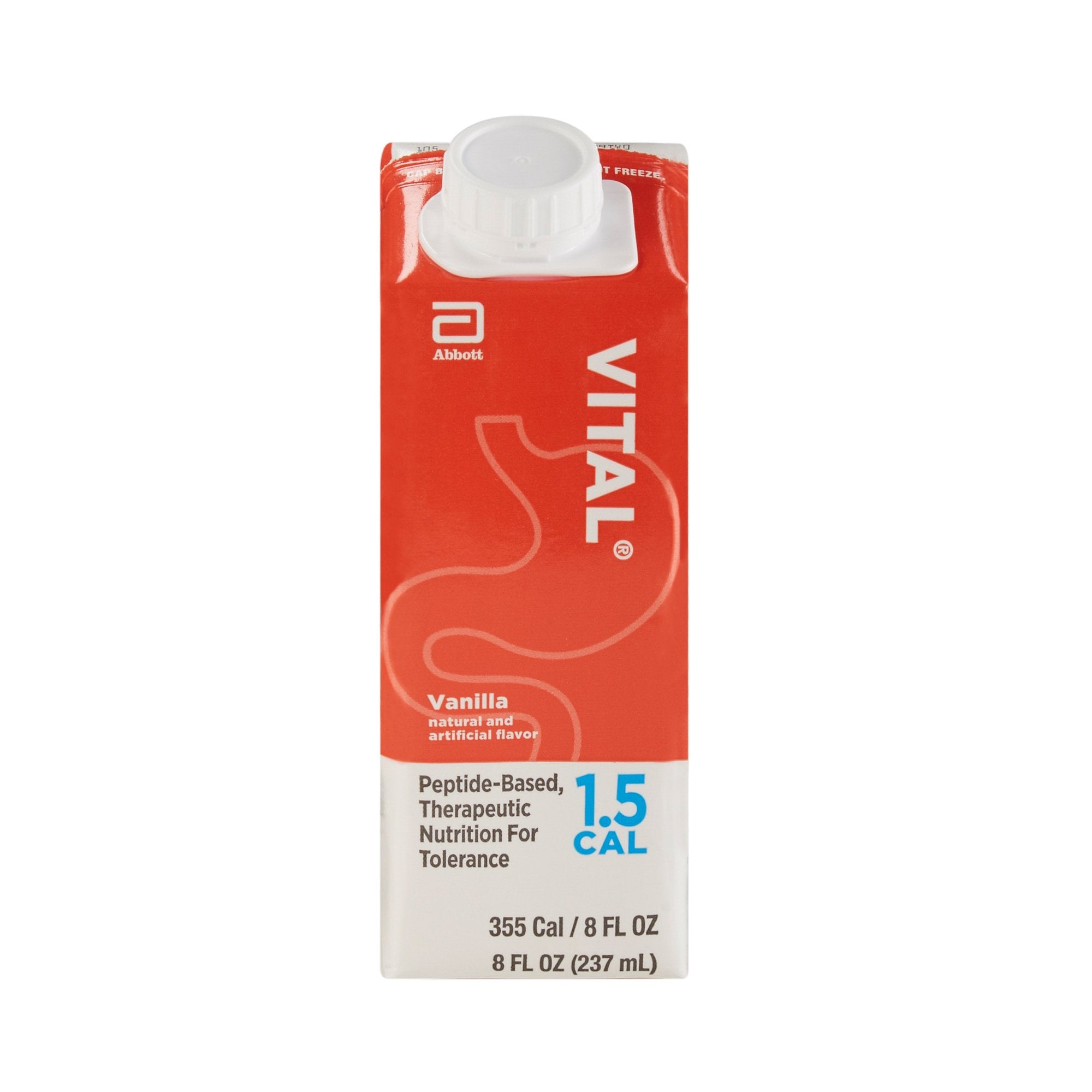 Vital 1.5 Cal Oral Supplement Vanilla Flavor Liquid 8 oz. Reclosable Carton (1048221_CS) 24/CS Vital® 1.5 Cal Oral Supplements