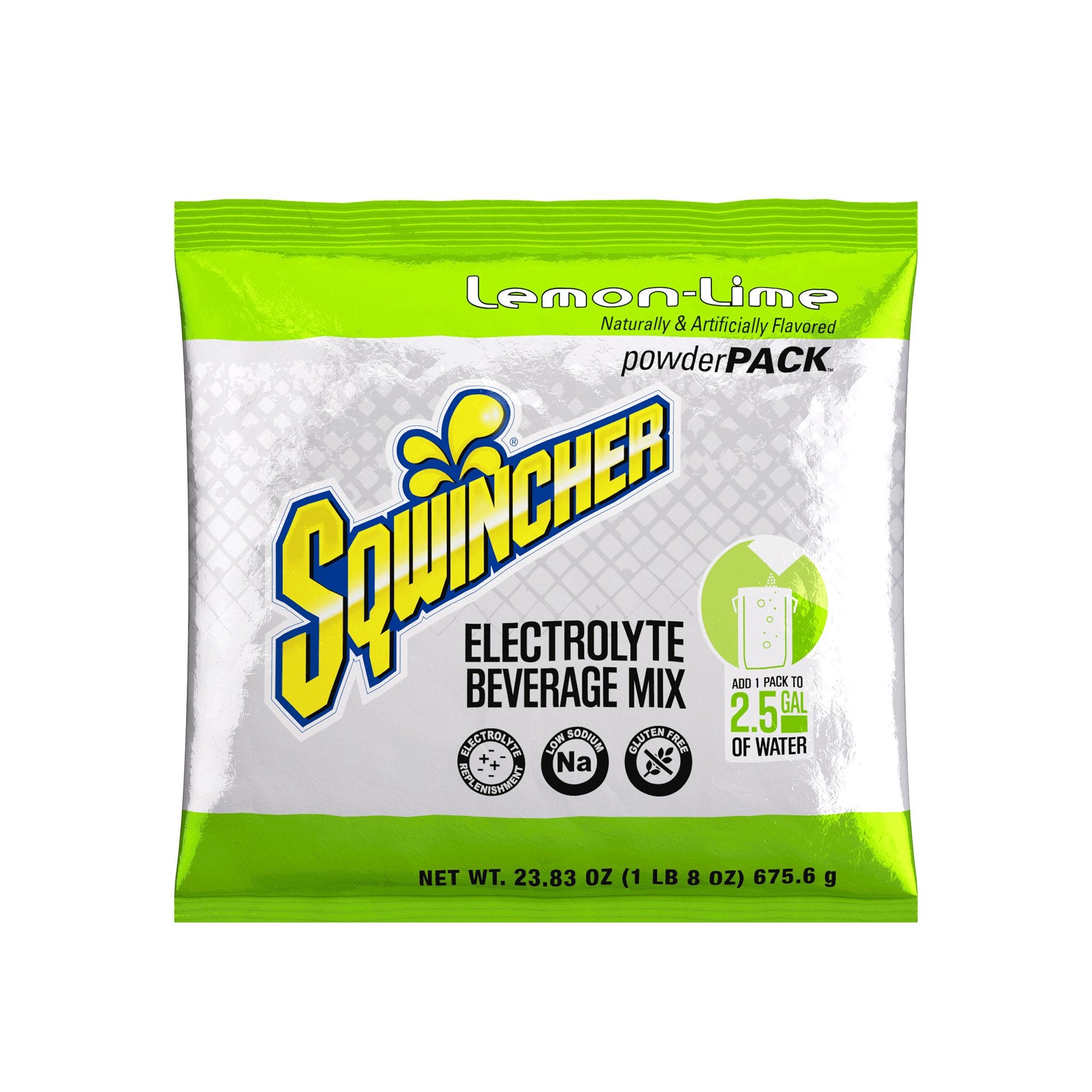 Sqwincher Powder Pack Oral Electrolyte Solution Lemon-Lime Flavor 23.83 oz. Electrolyte (1065942_PK) 1/PK Sqwincher® Powder Pack® Electrolytes