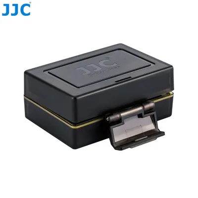 JJC Camera Battery Case Holder Box for Ricoh DB-110 Olympus LI-90B Portable Digital Camera Battery Organizer Memory Card Case