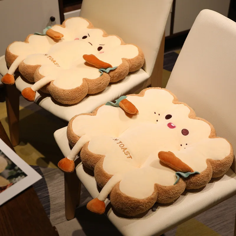 Simulation Brot Toast Kissen Gefüllte Memory Foam Scheiben Brot Lebensmittel Kissen Sofa Stuhl Dekor Sitzkissen Nette Student Stuhl Pad